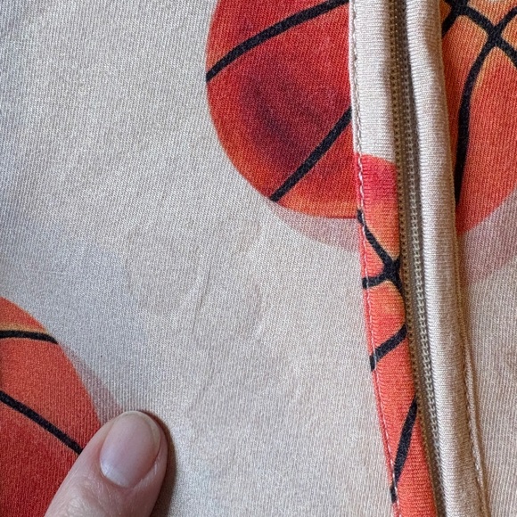 Bums & Roses Basketball Print One Piece Toddler Pajamas Bamboo Viscose. 18-24 Mo - Picture 4 of 7